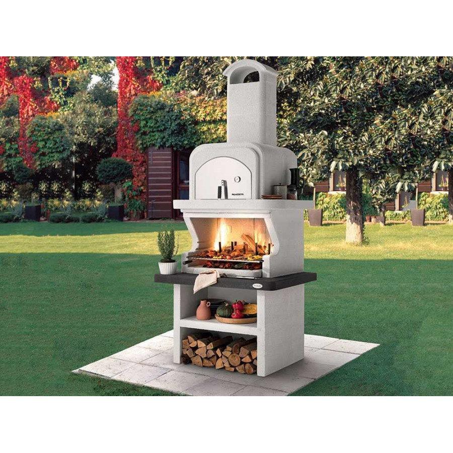 Barbecue en ciment avec four Palazzetti Balos