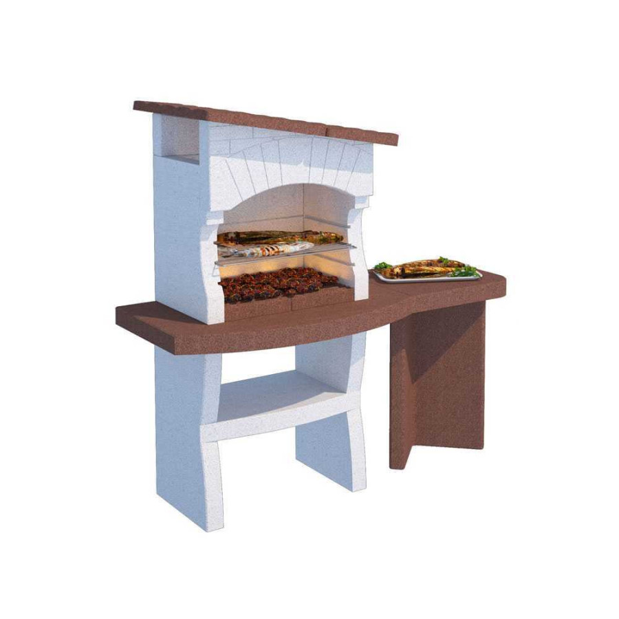 Barbecue en ciment à bois et à charbon Linea VZ Portofino