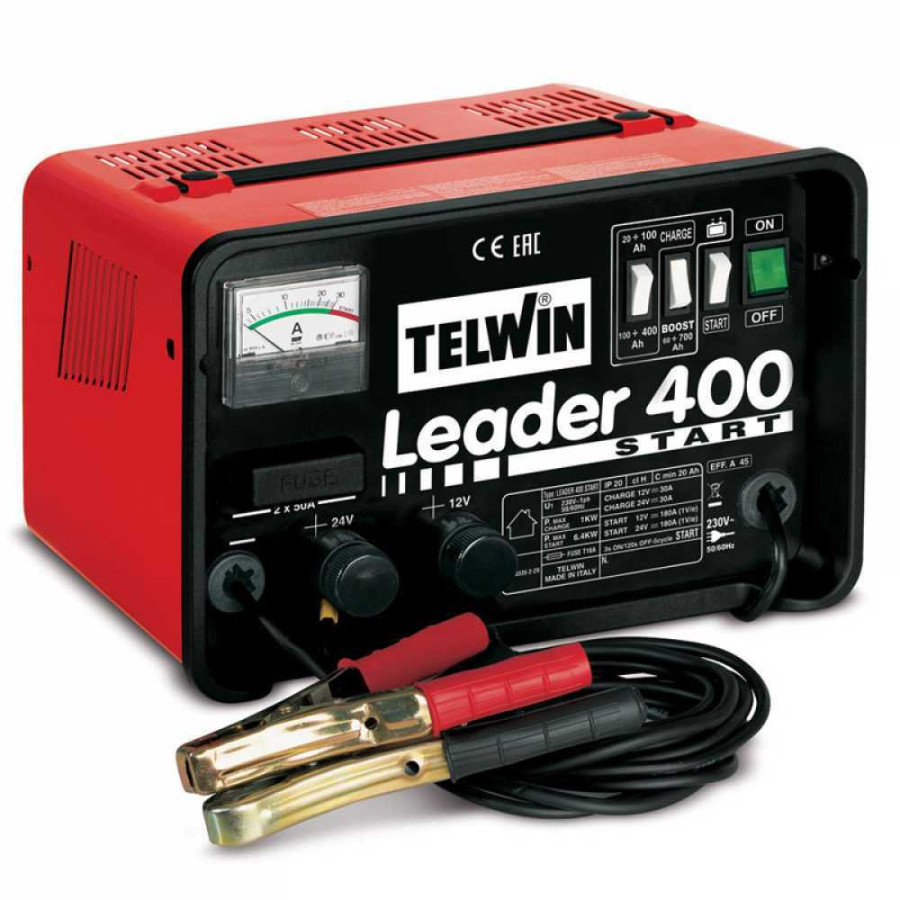 Chargeur de batterie auto et démarreur Telwin Leader 400 Start