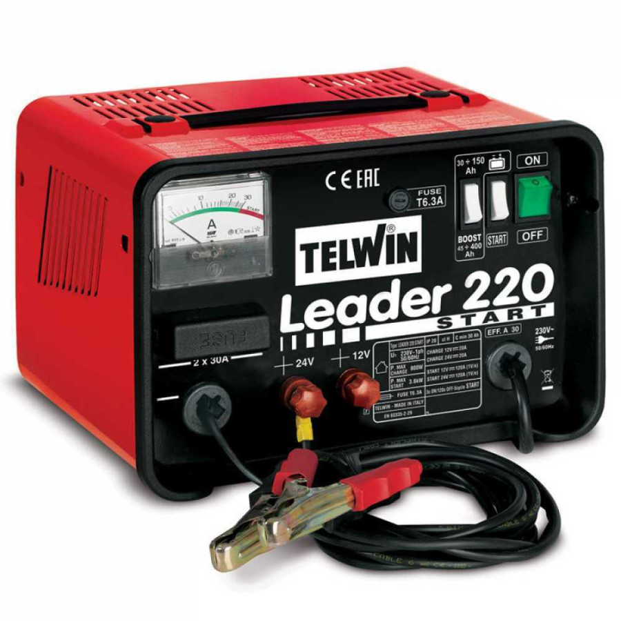 Chargeur de batterie et démarreur Telwin Leader 220