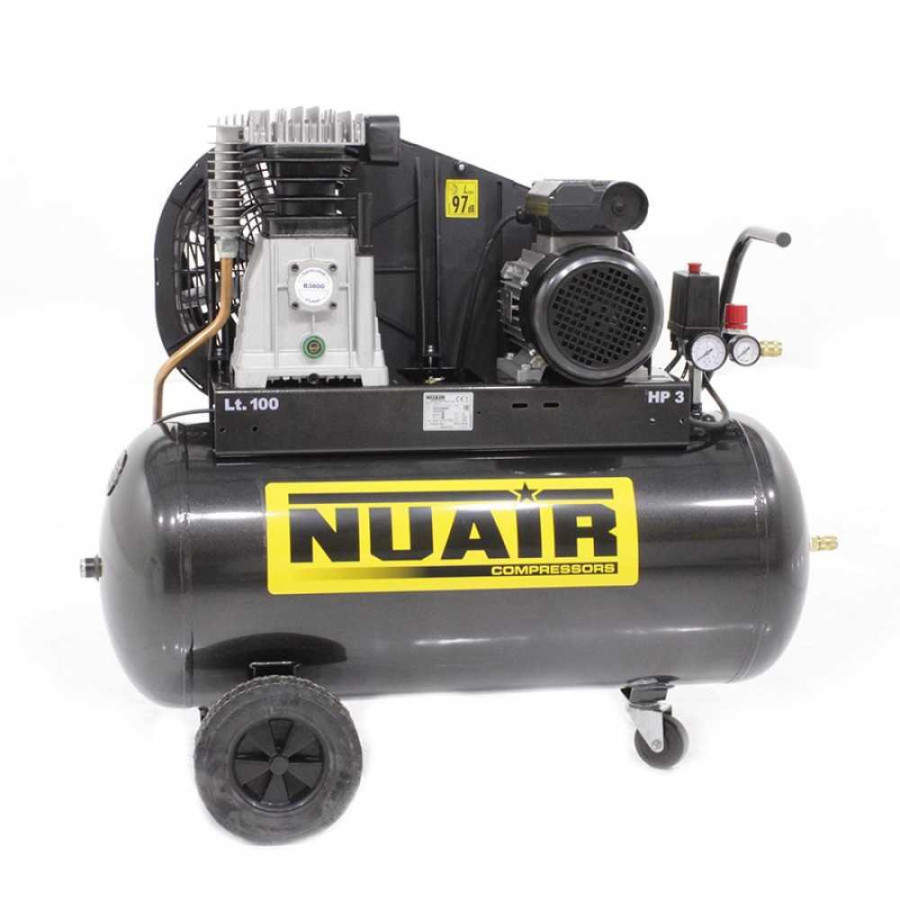 Compresseur d'air électrique à courroie Nuair B3800B/100 CM3