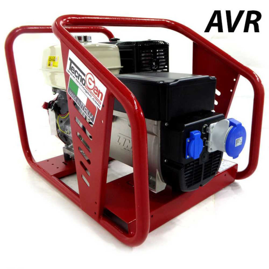 Groupe électrogène 5.3 KW monophasé Honda GX 390 TecnoGen H8000 AVR