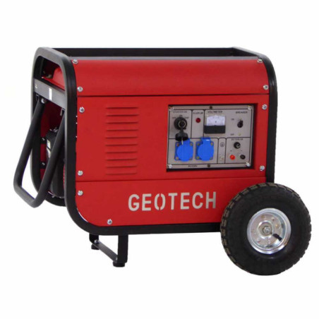 Groupe électrogène 2.7 kw monophasé à essence sur chariot GeoTech GGSA3000ES