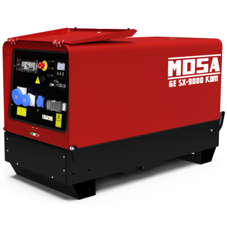 Groupe électrogène insonorisé 8.3 kW monophasé diesel MOSA GE SX-9000 KDM