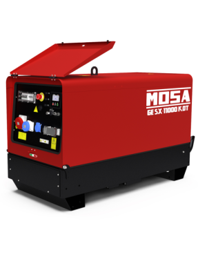Groupe électrogène insonorisé 8.8 kW Triphasé diesel MOSA GE SX-11000 KDT