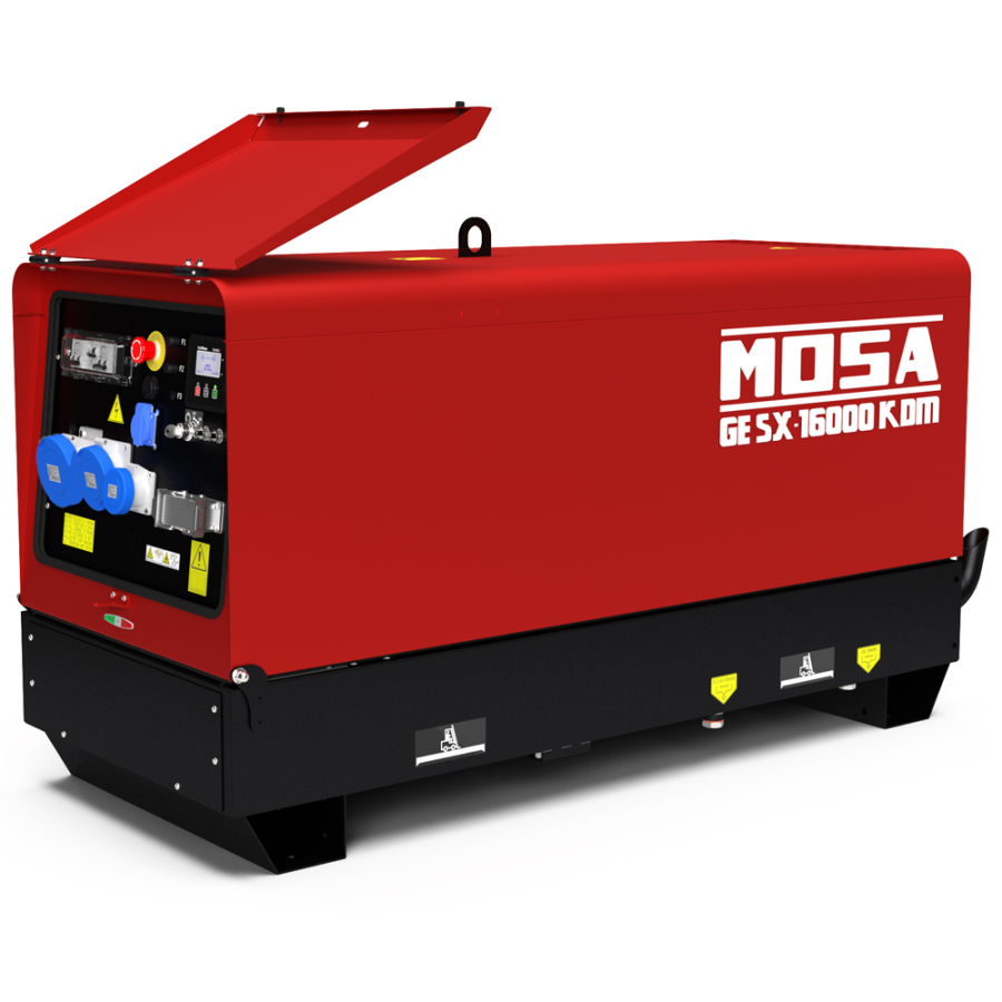 Groupe électrogène insonorisé 14.4 kW monophasé diesel MOSA GE SX 16000 KDM