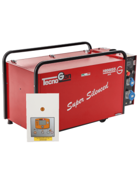 Groupe électrogène insonorisé 5.8 kW monophasé à essence TecnoGen H8000SS/A