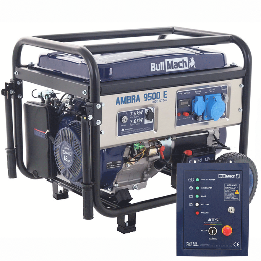 Groupe électrogène 7.5 Kw monophasé AMBRA 9500 E