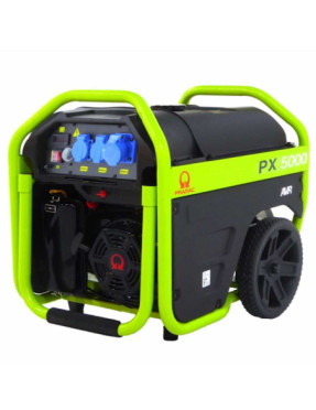 Groupe électrogène 3.8 KW monophasé à essence sur chariot Pramac PX 5000