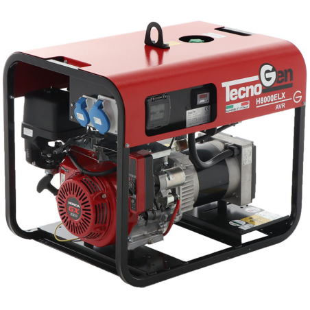 Groupe électrogène 5.8 kW monophasé à essence TecnoGen H8000ELX