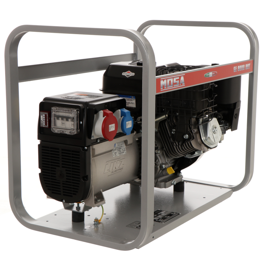 Groupe électrogène 6.4 KW triphasé MOSA GE 8000 BBT